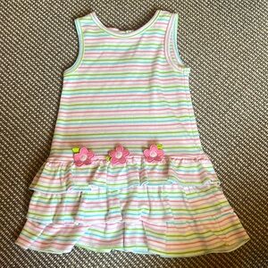 Florence Eiseman dropped dress with flowers.